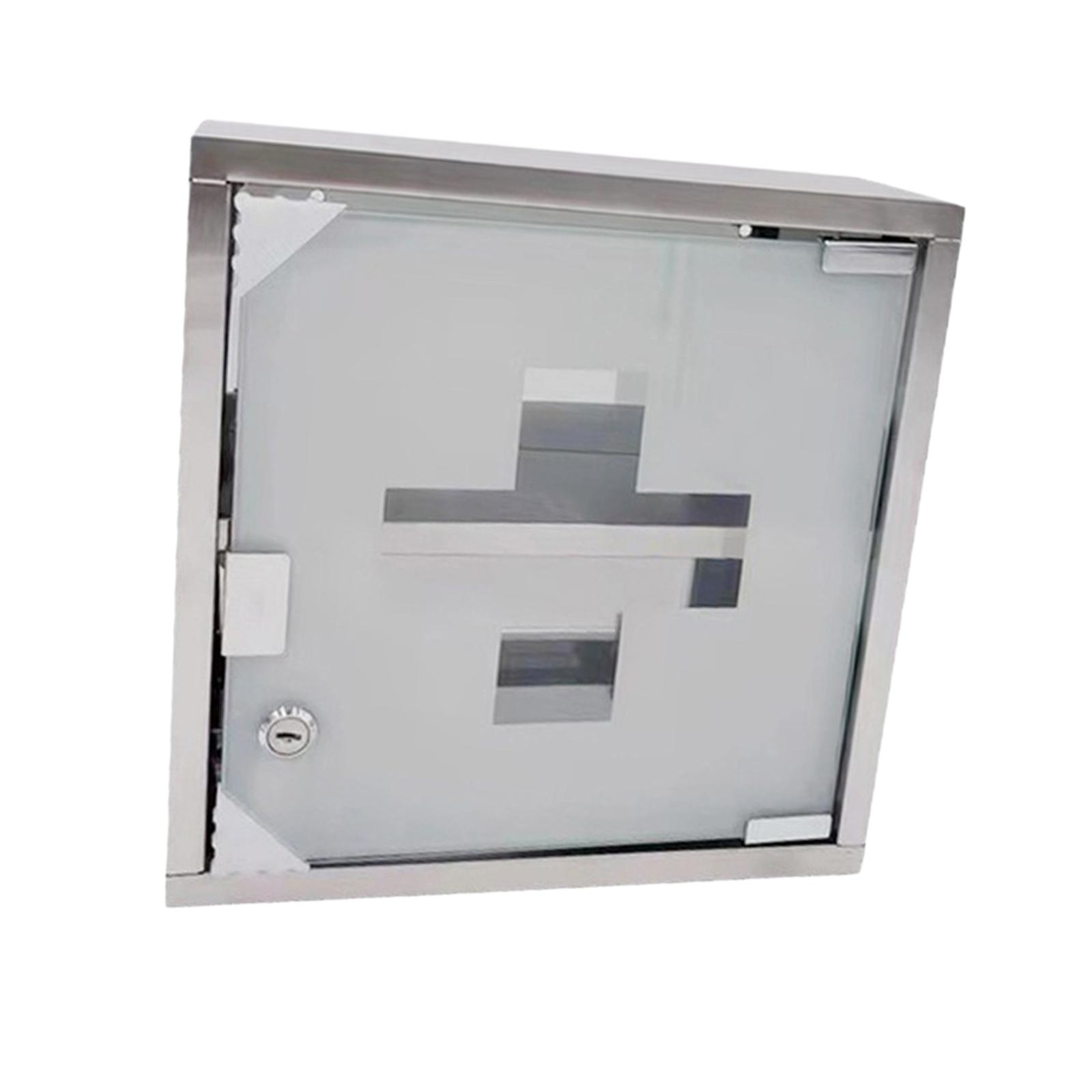 First Aid Medical Box Wall Mou - Medicine Cabinet Lock recension och pris