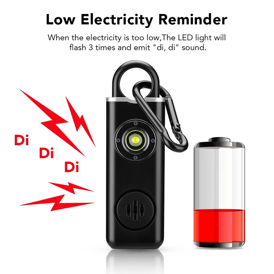 130dB Self Defense Alarm Carry - Personal Alarm Keychain recension och pris